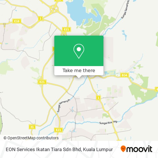 EON Services Ikatan Tiara Sdn Bhd map
