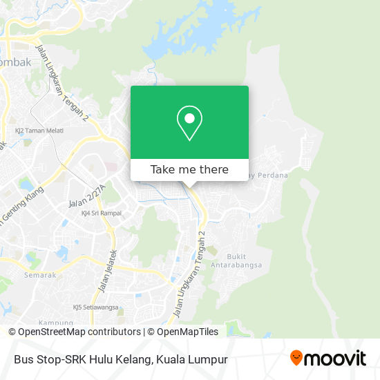 Bus Stop-SRK Hulu Kelang map