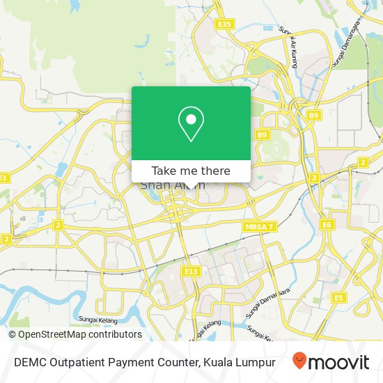 DEMC Outpatient Payment Counter map