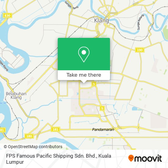 FPS Famous Pacific Shipping Sdn. Bhd. map