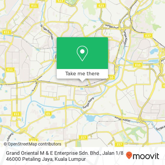 Grand Oriental M & E Enterprise Sdn. Bhd., Jalan 1 / 8 46000 Petaling Jaya map