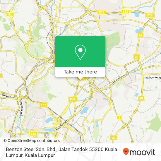 Peta Benzon Steel Sdn. Bhd., Jalan Tandok 55200 Kuala Lumpur