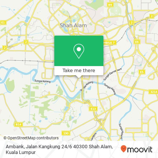 Peta Ambank, Jalan Kangkung 24 / 6 40300 Shah Alam