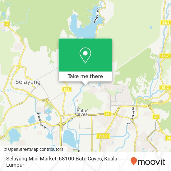 Selayang Mini Market, 68100 Batu Caves map