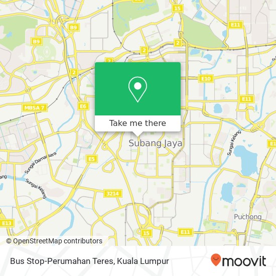 Bus Stop-Perumahan Teres map