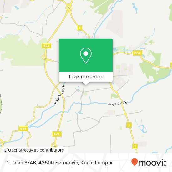 1 Jalan 3/4B, 43500 Semenyih map