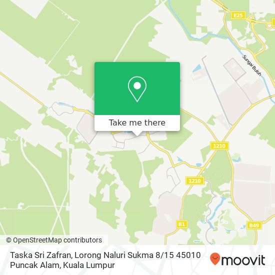 Taska Sri Zafran, Lorong Naluri Sukma 8 / 15 45010 Puncak Alam map