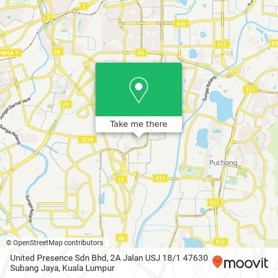 Peta United Presence Sdn Bhd, 2A Jalan USJ 18 / 1 47630 Subang Jaya