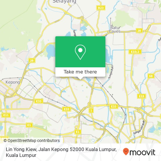 Lin Yong Kiew, Jalan Kepong 52000 Kuala Lumpur map