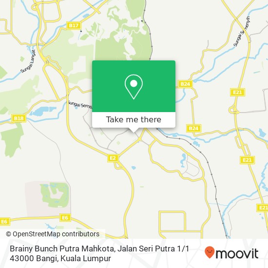Peta Brainy Bunch Putra Mahkota, Jalan Seri Putra 1 / 1 43000 Bangi