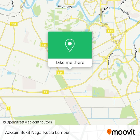 Az-Zain Bukit Naga map