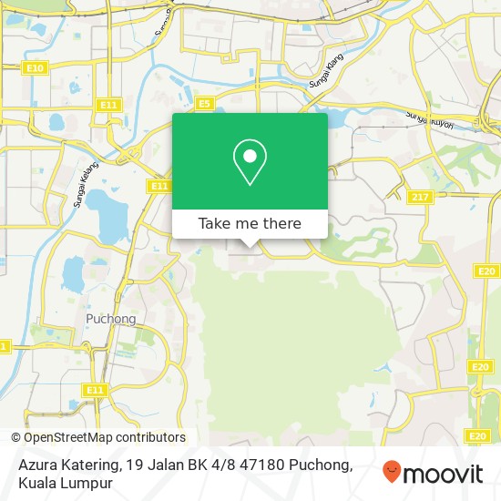 Azura Katering, 19 Jalan BK 4 / 8 47180 Puchong map