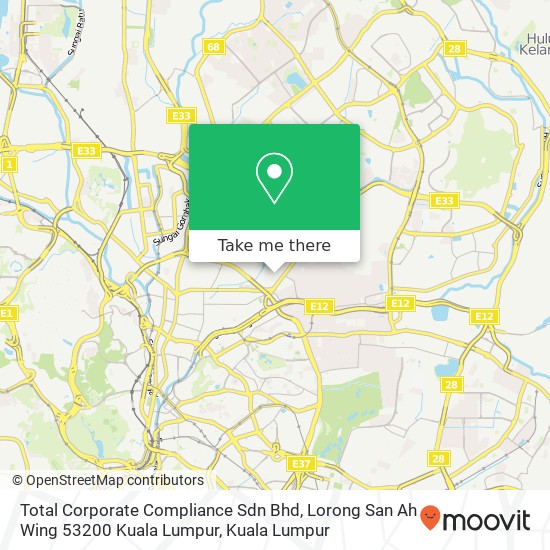 Total Corporate Compliance Sdn Bhd, Lorong San Ah Wing 53200 Kuala Lumpur map