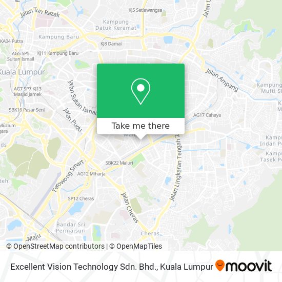 Excellent Vision Technology Sdn. Bhd. map