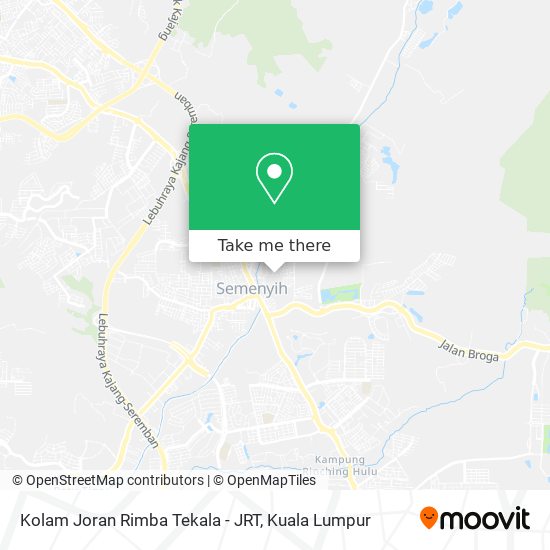 Kolam Joran Rimba Tekala - JRT map