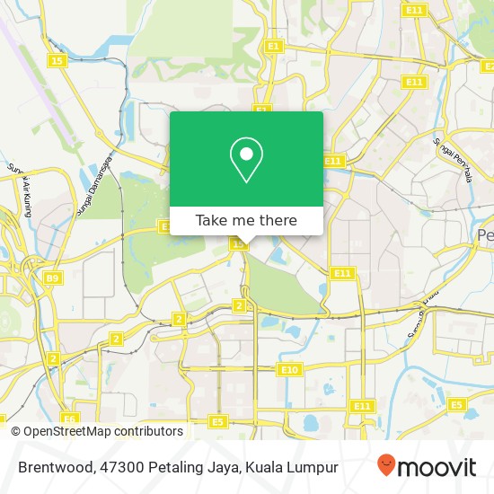 Brentwood, 47300 Petaling Jaya map