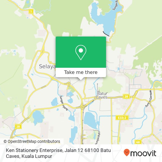 Ken Stationery Enterprise, Jalan 12 68100 Batu Caves map