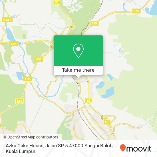 Azka Cake House, Jalan SP 5 47000 Sungai Buloh map