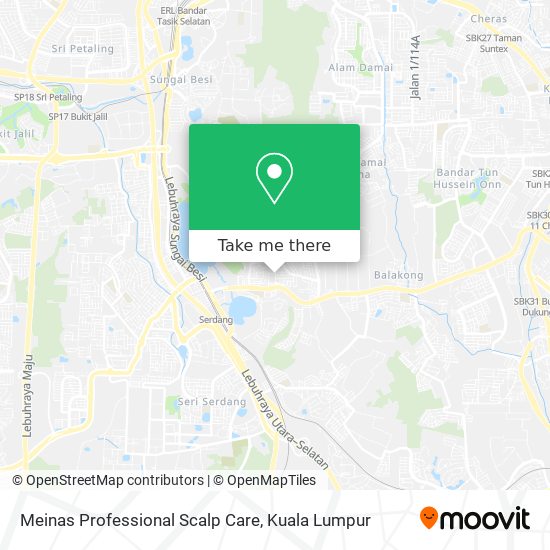 Meinas Professional Scalp Care map