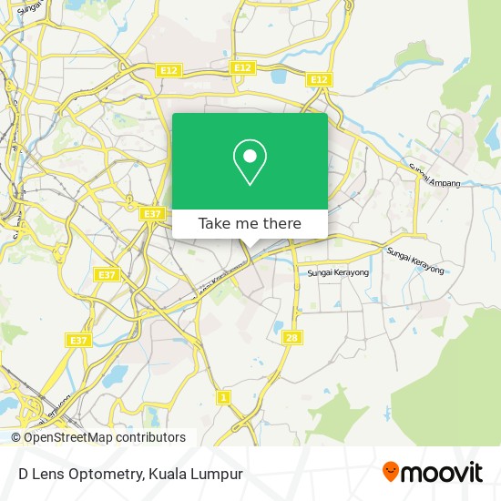 D Lens Optometry map