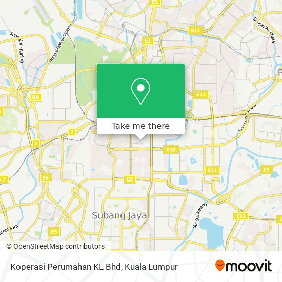 Koperasi Perumahan KL Bhd map