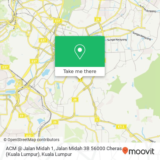 ACM @ Jalan Midah 1, Jalan Midah 3B 56000 Cheras (Kuala Lumpur) map