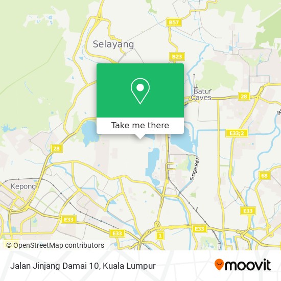 Jalan Jinjang Damai 10 map