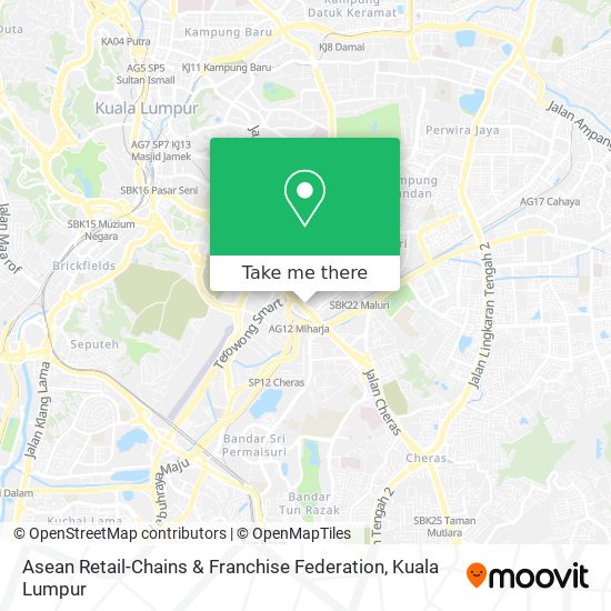 Asean Retail-Chains & Franchise Federation map