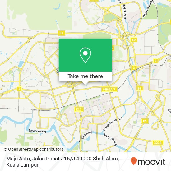 Maju Auto, Jalan Pahat J15 / J 40000 Shah Alam map