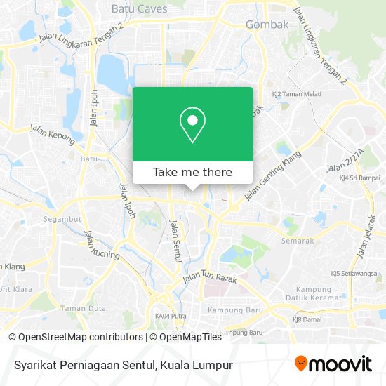 Peta Syarikat Perniagaan Sentul