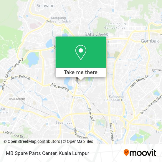 MB Spare Parts Center map