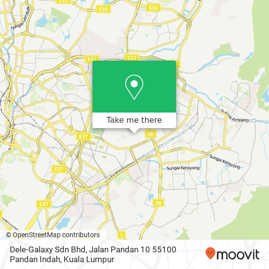 Dele-Galaxy Sdn Bhd, Jalan Pandan 10 55100 Pandan Indah map
