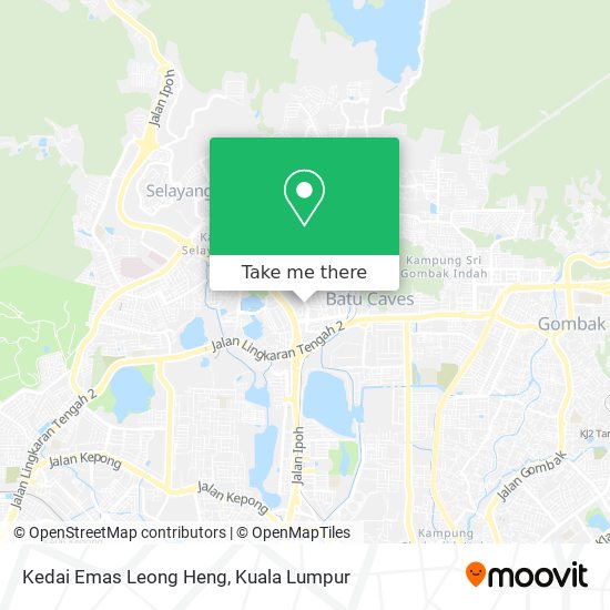 Peta Kedai Emas Leong Heng