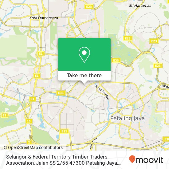 Peta Selangor & Federal Territory Timber Traders Association, Jalan SS 2 / 55 47300 Petaling Jaya