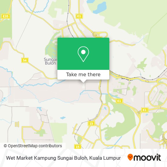 Wet Market Kampung Sungai Buloh map