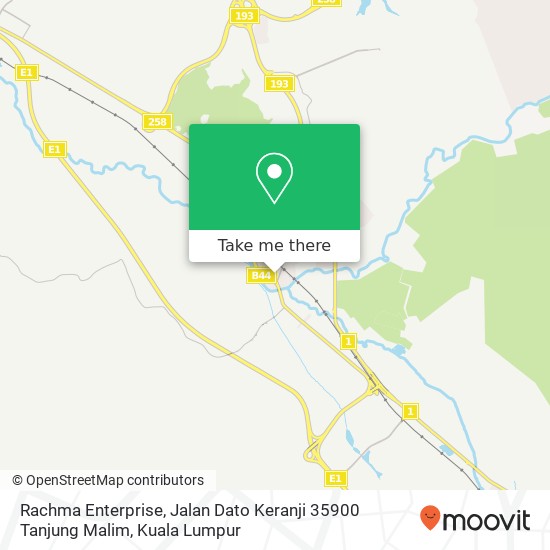 Rachma Enterprise, Jalan Dato Keranji 35900 Tanjung Malim map