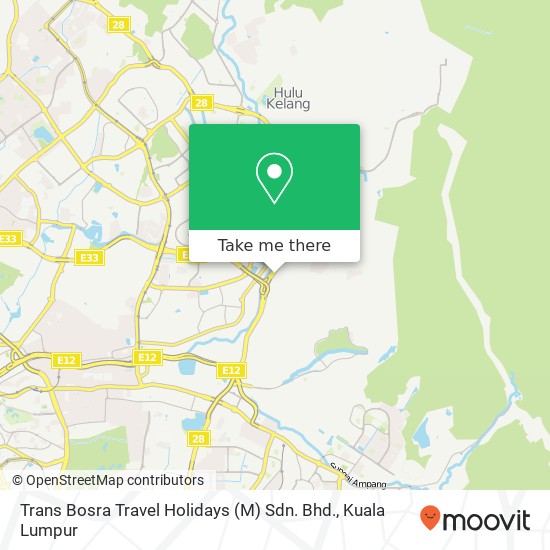 Peta Trans Bosra Travel Holidays (M) Sdn. Bhd.