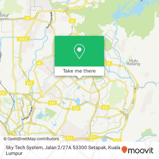 Sky Tech System, Jalan 2 / 27A 53300 Setapak map