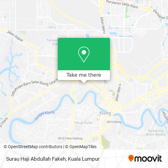 Peta Surau Haji Abdullah Fakeh