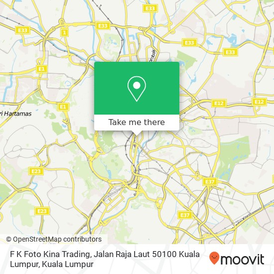 F K Foto Kina Trading, Jalan Raja Laut 50100 Kuala Lumpur map