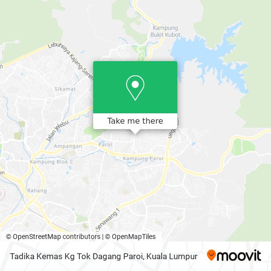 Peta Tadika Kemas Kg Tok Dagang Paroi