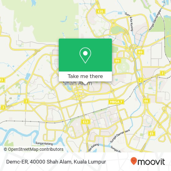 Demc-ER, 40000 Shah Alam map