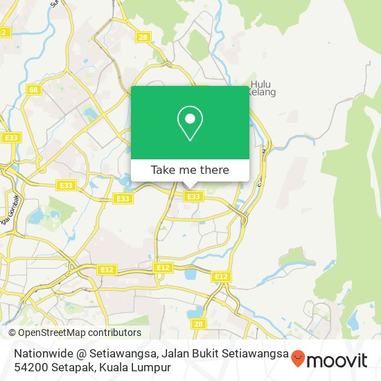 Nationwide @ Setiawangsa, Jalan Bukit Setiawangsa 54200 Setapak map