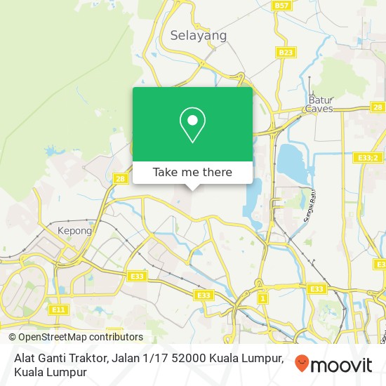 Alat Ganti Traktor, Jalan 1 / 17 52000 Kuala Lumpur map