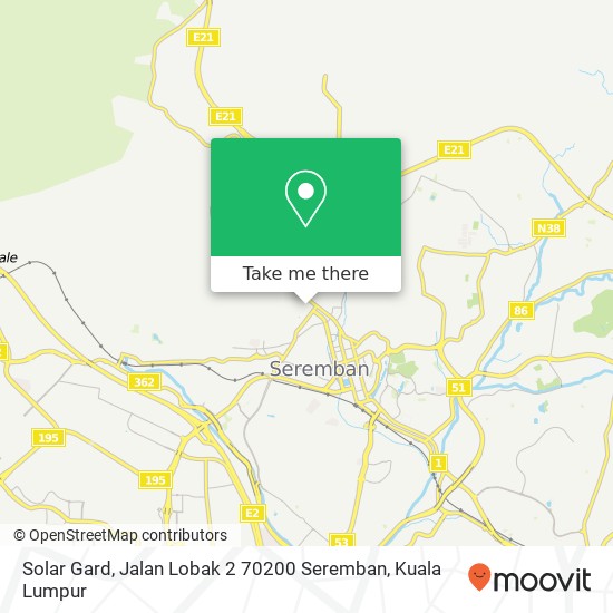 Solar Gard, Jalan Lobak 2 70200 Seremban map