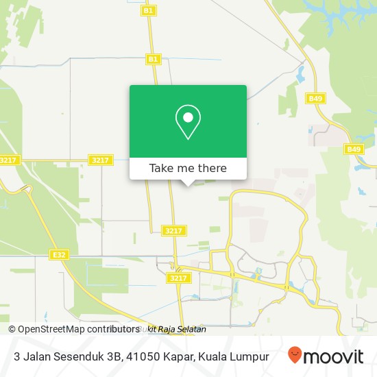 3 Jalan Sesenduk 3B, 41050 Kapar map