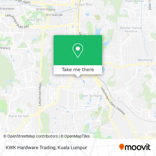 KWK Hardware Trading map
