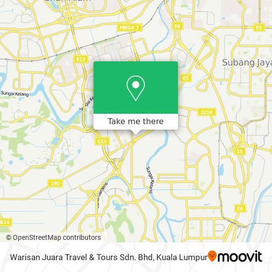 Warisan Juara Travel & Tours Sdn. Bhd map