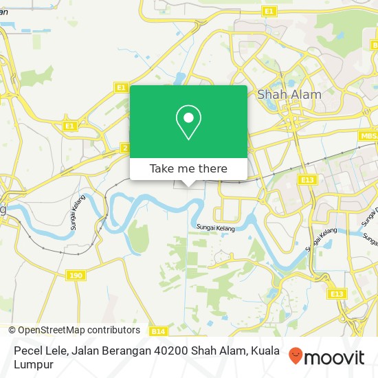 Peta Pecel Lele, Jalan Berangan 40200 Shah Alam