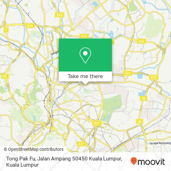 Peta Tong Pak Fu, Jalan Ampang 50450 Kuala Lumpur